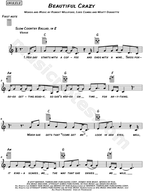 Beautiful Crazy Chords by Luke Combs, PDF, Song Structure