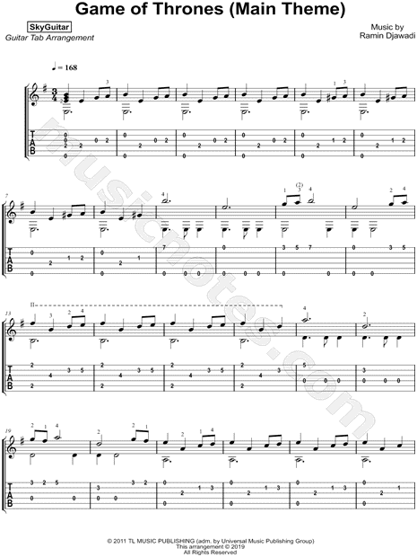 Theme Game of thrones tab 1  Guitar tabs songs, Guitar lessons songs,  Guitar chords