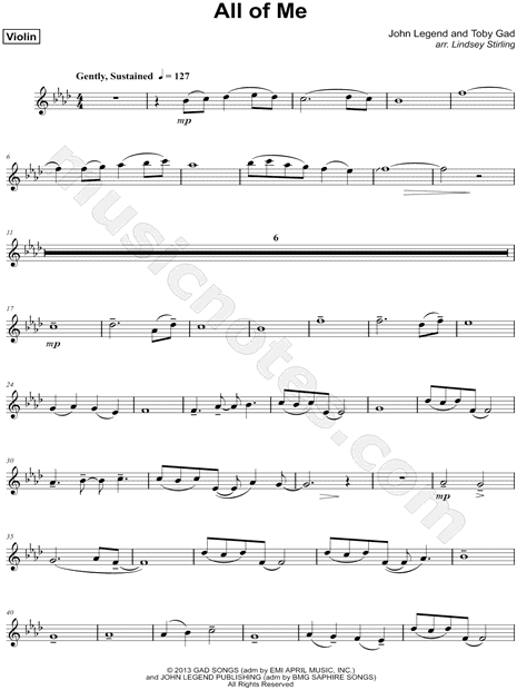 All of me - (Partitura - Sheet Music) 