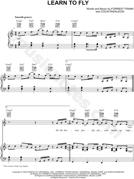 Free Learn To Fly by Elton John and Surfaces sheet music