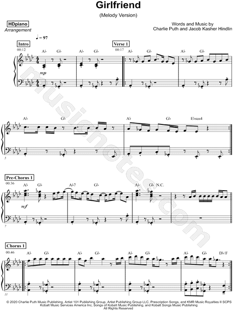 Girlfriend [melody version]