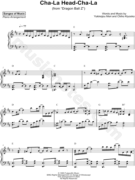 Dragon Ball Z Sheet music for Piano, Violin (Solo)