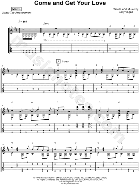 Worksheet: Copy The Lyrics of The Song COME AND GET YOUR LOVE by REDBONE, PDF, Recorded Music