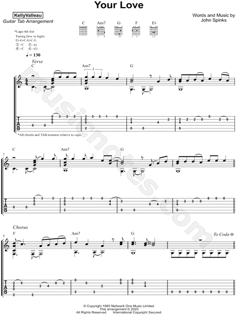 Your Love Guitar Lesson - The Outfield 