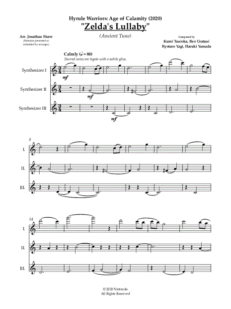 Zelda's Lullaby - Piano Sheet music for Piano (Solo)