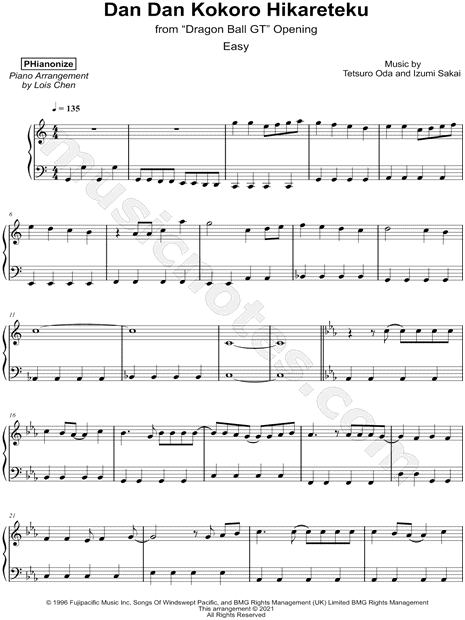 Dragon Ball GT Opening 1 Sheet music for Flute (Solo)