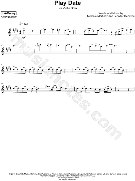 Play Date - Melanie Martinez Sheet music for Piano (Solo) Easy