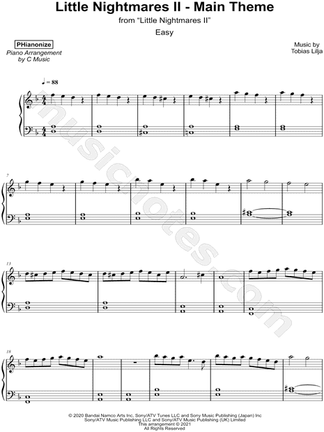 Trailer Theme- Little Nightmares 3 Sheet music for Piano (Piano Duo)