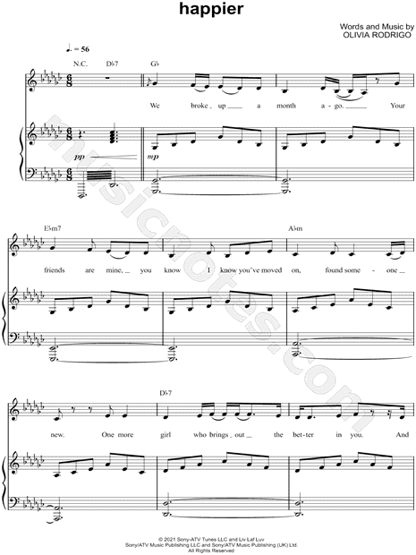 Happier piano - @therubypiano  Pop piano sheet music, Easy piano songs,  Piano music