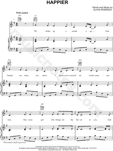 Happier piano - @therubypiano  Pop piano sheet music, Easy piano songs,  Piano music