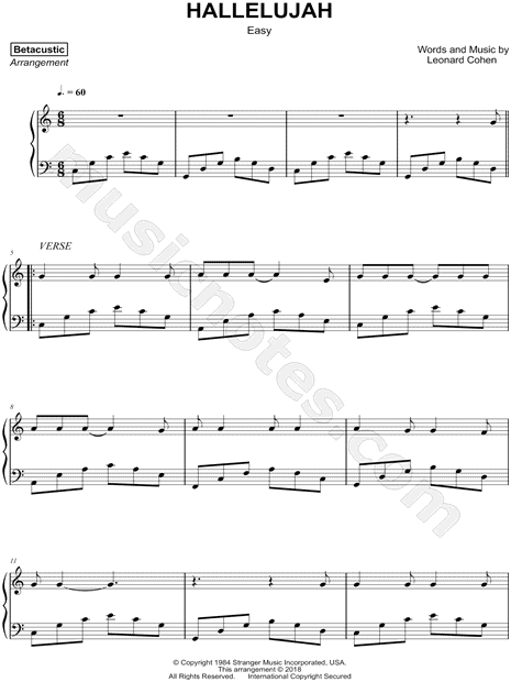Hallelujah [easy]