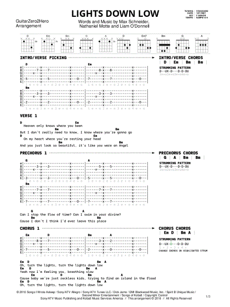 GuitarZero2Hero Faded Guitar Tab in B Minor - Download & Print - SKU:  MN0244160