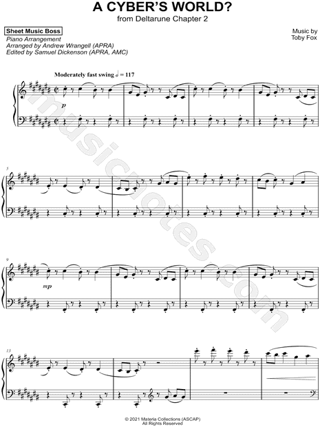 BIG SHOT - DELTARUNE Chapter 2 Sheet music for Piano (Solo)