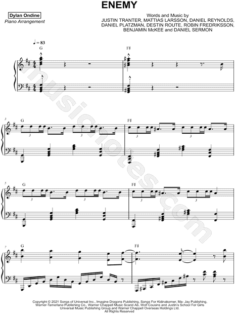 Francesco Parrino Mad World Sheet Music (Piano Solo) in C Minor -  Download & Print - SKU: MN0176583