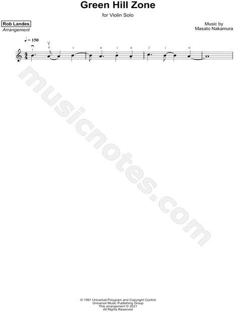 Green Hill Zone - Sonic the Hedgehog Sheet music for Piano (Solo