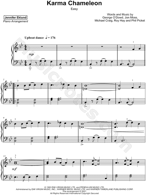 Karma Chameleon [easy]