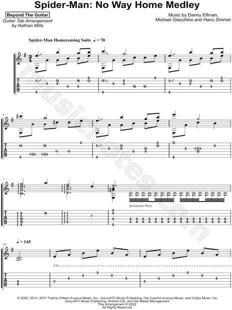 Theme From Spider-Man - Guitar TAB