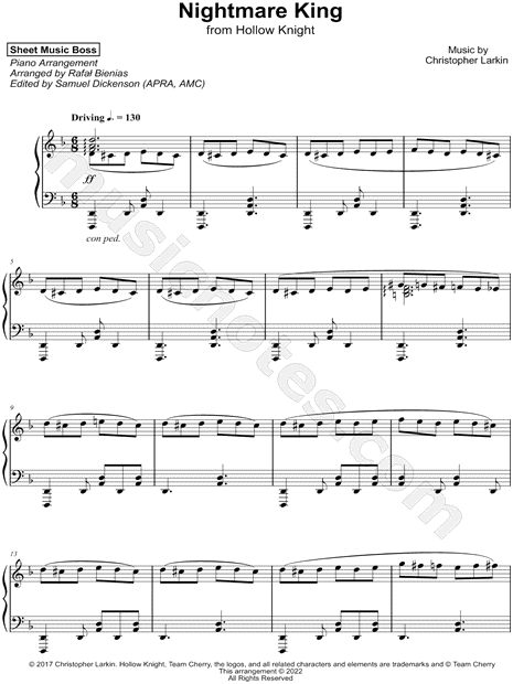 Nightmare King - Violin Solo Sheet music for Violin (Solo)