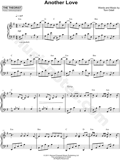 Another Love Sheet music for Piano (Solo)