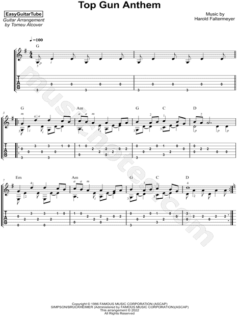 Top Gun Anthem Sheet music for Violin (Solo)