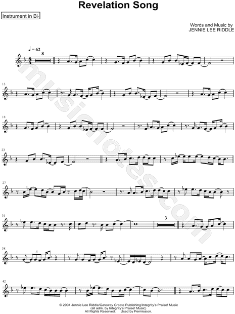 Revelation Song (Live) Violin Sheet Music PDF (Kari Jobe / Passion