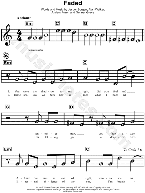 FADED (TRADUÇÃO) - Alan Walker, PDF