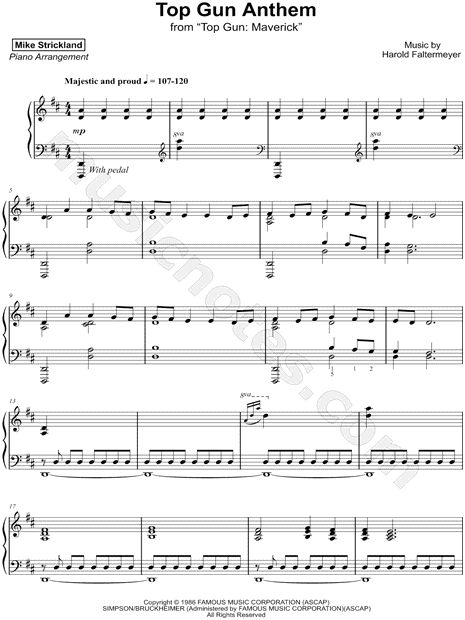 Top Gun Anthem by Harold Faltermeyer - Trumpet Solo - Digital Sheet Music