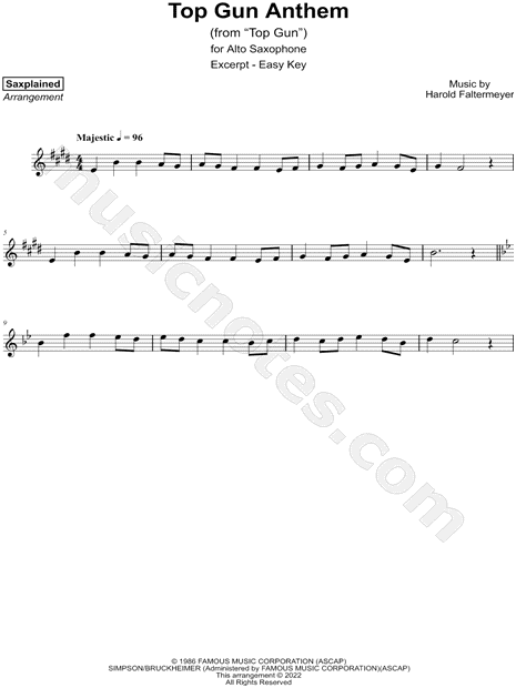 Harold Faltermeyer - Top Gun Anthem (Guitar TAB) by guitar kuitar