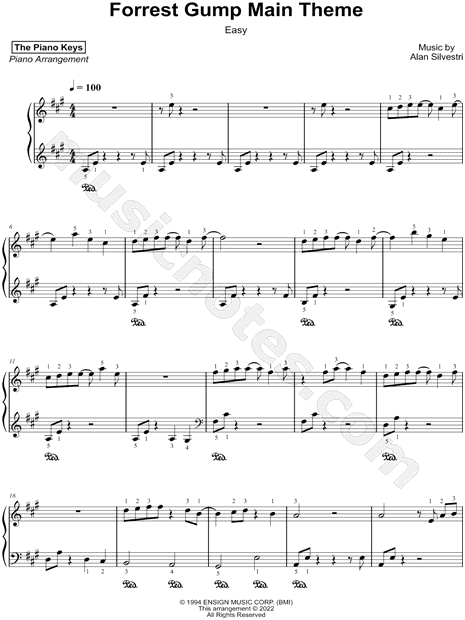 Forrest Gump Main Theme [easy]