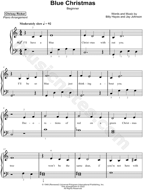 Blue Christmas [beginner]