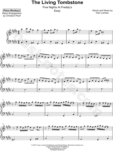 Five Nights At Freddy's Sheet music for Saxophone alto (Solo)