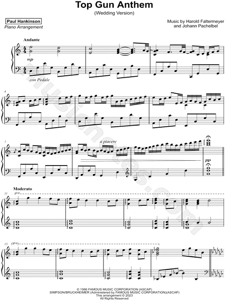 Top Gun Anthem – Harold Faltermeyer Top Gun Anthem (Piano Cover) Sheet  music for Piano (Solo) Easy