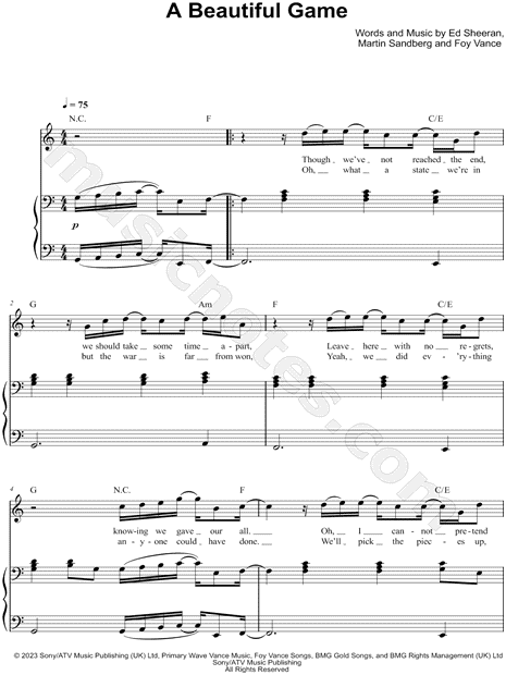 Play The Game Sheet Music | Queen | Piano, Vocal & Guitar Chords