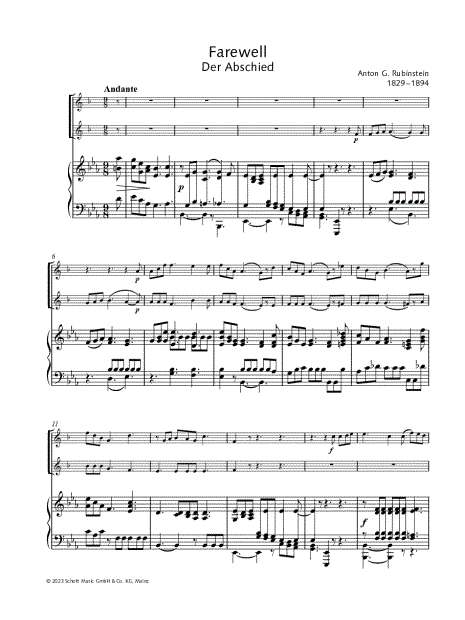 Free A. Rubinstein sheet music  Download PDF or print on