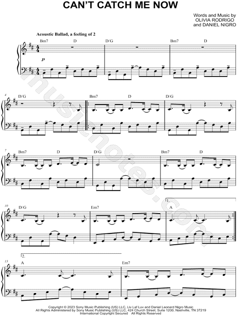 traitor – Olivia Rodrigo Sheet music for Piano (Solo)