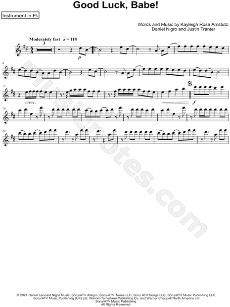 Good Luck, Babe! - Eb Instrument