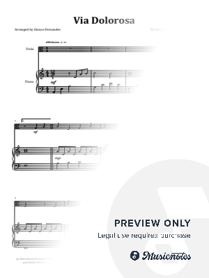 Via Dolorosa - Sandi Patty | EASY VIOLA & PIANO