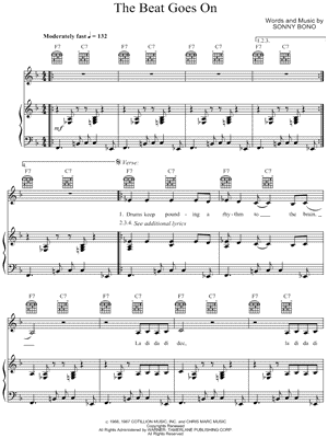 Britney Spears The Beat Goes On Sheet Music In F Major Download Print Sku Mn