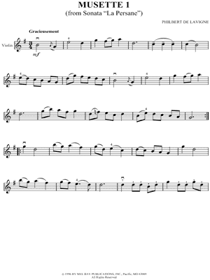 hjælper Bryde igennem Perle Download Digital Sheet Music of Musette for Violin