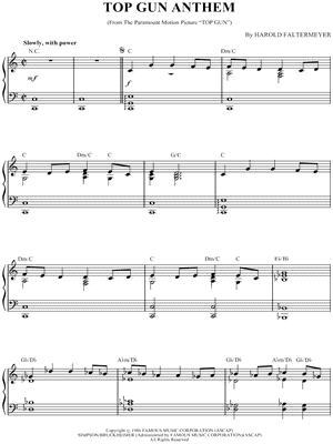 Top Gun - Top Gun Anthem (Very Easy Level, Lead Guitar) (Faltermeyer  Harold) - Guitar Tabs and Sheet Music