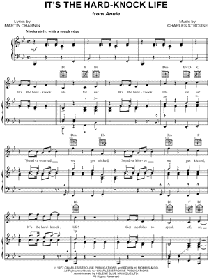 It S The Hard Knock Life Sheet Music 9 Arrangements Available Instantly Musicnotes
