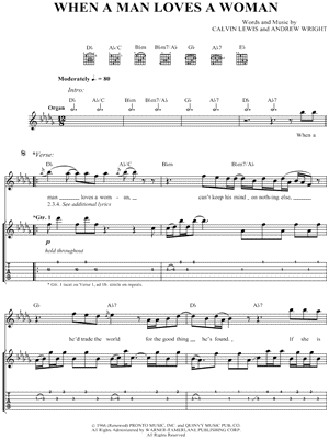 When A Man Loves A Woman Sheet Music 26 Arrangements Available Instantly Musicnotes