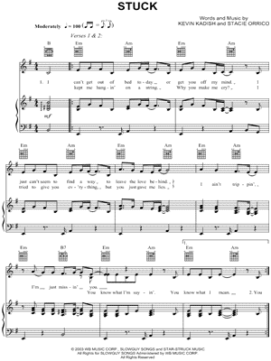 Stacie Orrico - Stuck - Sheet Music (Digital Download)