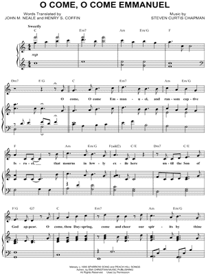 O Come O Come Emmanuel Chord Chart