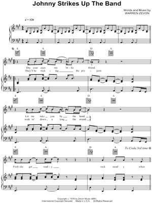 Werewolves of London Sheet Music - 8 Arrangements Available Instantly -  Musicnotes