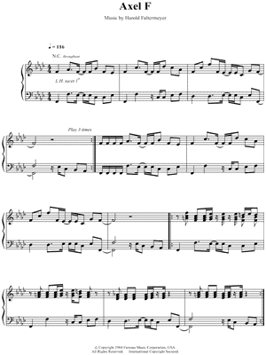 Harold Faltermeyer, Lady Gaga, Hans Zimmer, & Lorne Balfe - Top Gun Anthem  Sheets by LOUIS PIANO