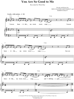 Download Digital Sheet Music Of Third Day For Piano Voice