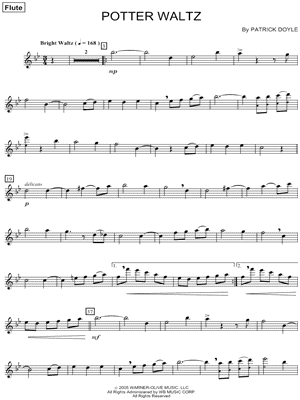 London Symphony Orchestra - Potter Waltz - Flute - Sheet Music (Digital Download)