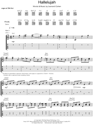 "Hallelujah" Sheet Music - 144 Arrangements Available Instantly