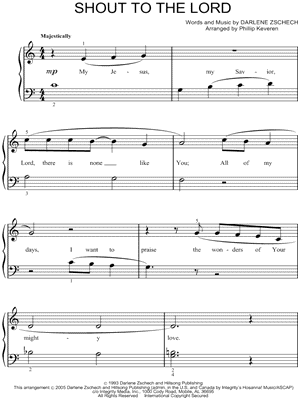 Shout To The Lord Chord Chart